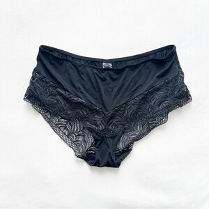 Vintage Felina Black Lace Trim Panties - Medium